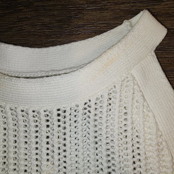 Quince Women's 100% Organic Cotton Crochet Cover-Up Mini Dress NWT White Small - Picture 5 of 8